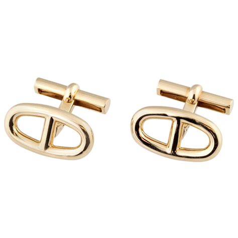 hermes mens cuff links|Hermes cufflinks gold and enamel.